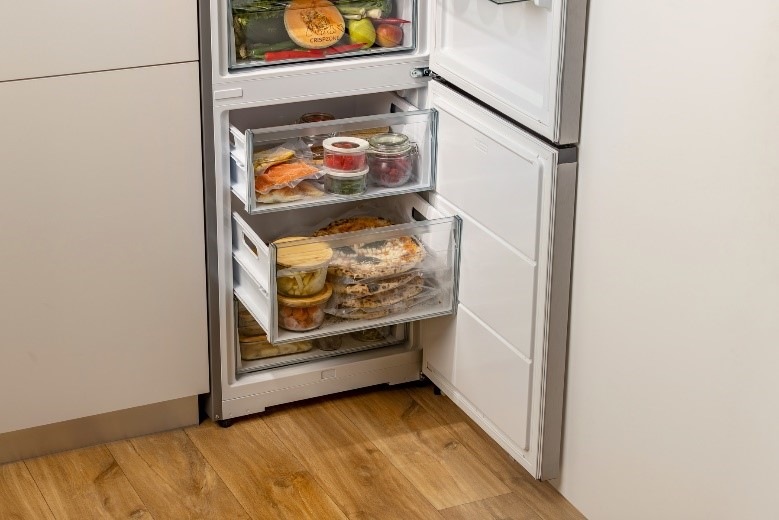 Chladnička s mrazničkou Gorenje G600 NRK61C61X4WFE nerez Gorenje chladnička NRK61C61X4WFE, nerez, systém Slotln
