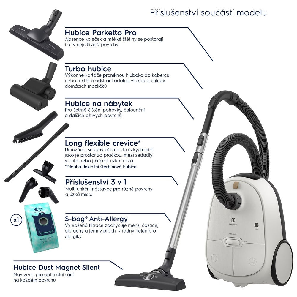 Podlahový vysavač Electrolux 600 EB61H6SW