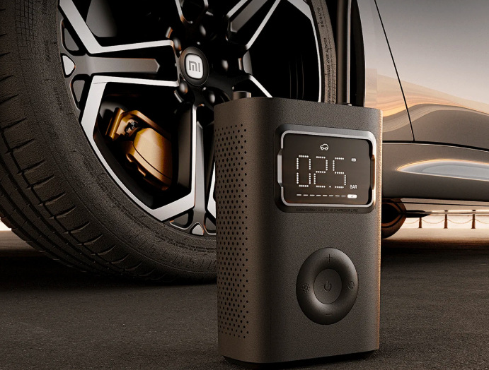 Kompresor Xiaomi Portable Electric Air Compressor 2 Pro u automobilové pneumatiky s tlakem 2,5 baru