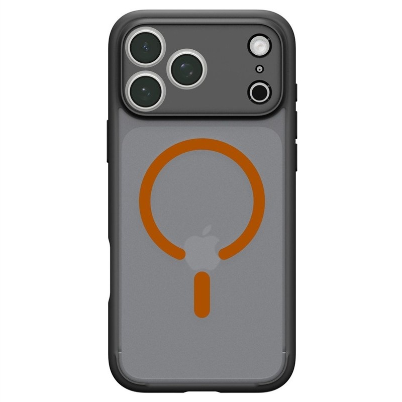 Kryt na mobil Spigen Ultra Hybrid MagSafe na iPhone 18 Pro Max/17 Pro Max černý/oranžový