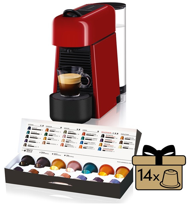 DeLonghi Nespresso Essenza Plus EN200.R, červená