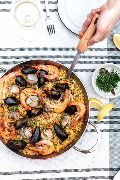 Pánev de Buyer Mineral B 5652.32 Paella, 32 cm ocel