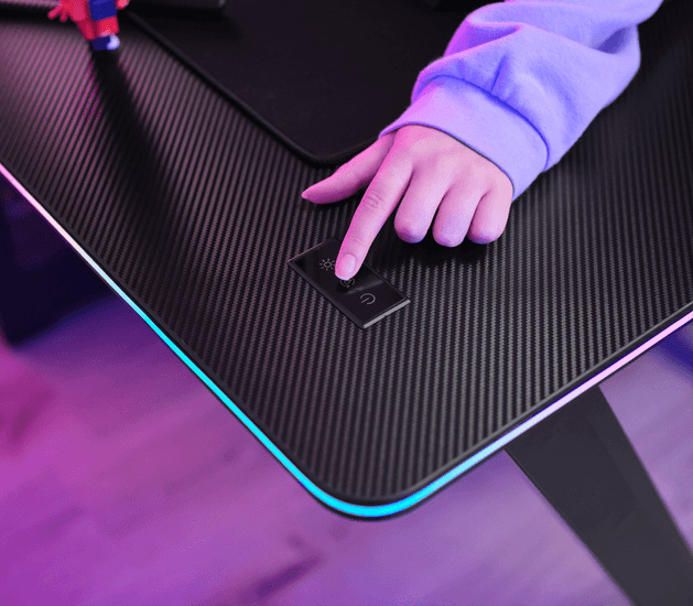 Herní stůl Trust GXT 710 Luminus Pro RGB černý Trust GXT 710 Luminus Pro (25419)