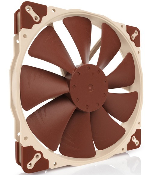 Ventilátor Noctua NF-A20 PWM hnědý Detail obrázku ventilátoru.