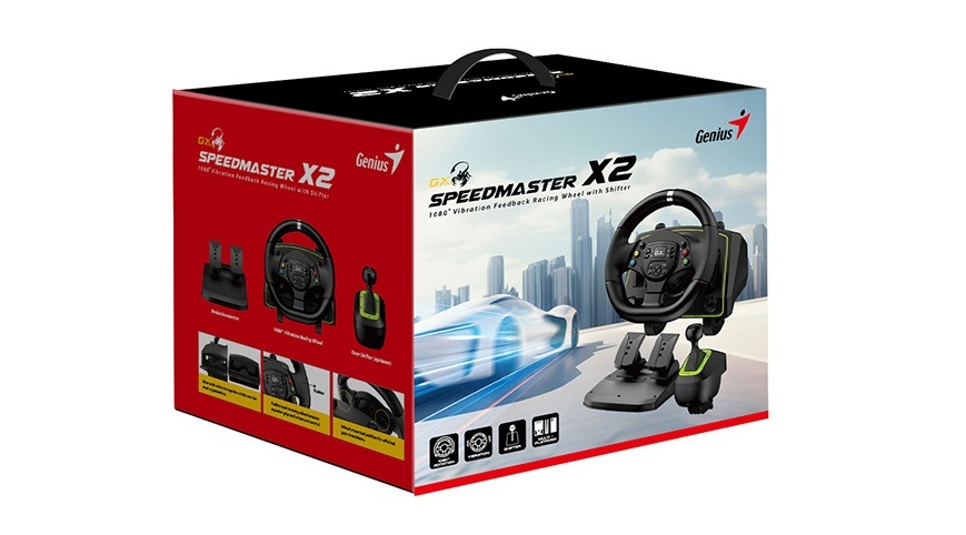 Volant Genius GX Gaming SpeedMaster X2 černý Volant Genius GX Gaming SpeedMaster X2 černý