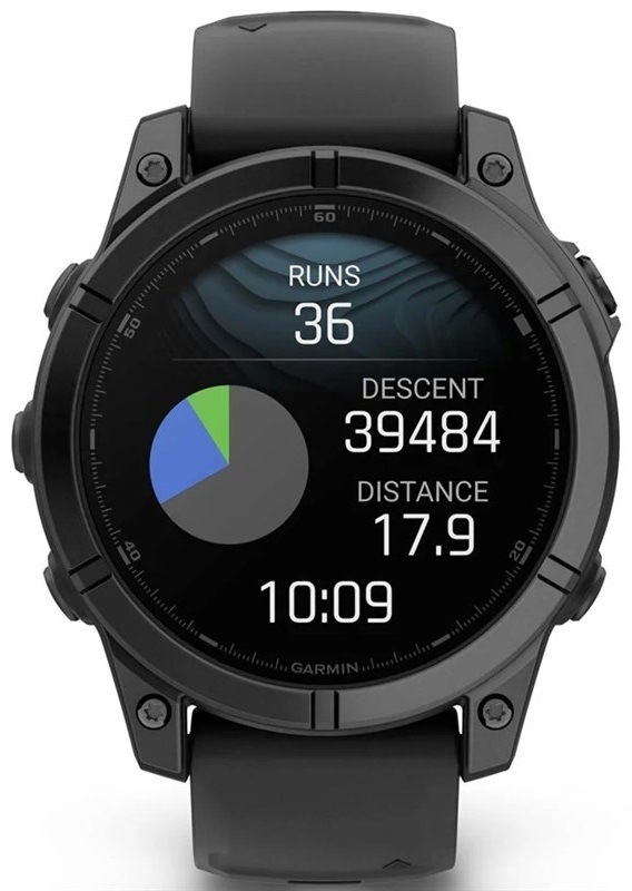 Chytré hodinky Garmin fenix E 47 mm - Slate Gray / Black Silicone Band