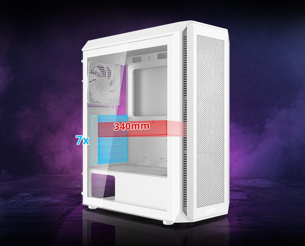 Case ADATA XPG VALOR AIR PLUS bílá Case ADATA XPG VALOR AIR PLUS bílá
