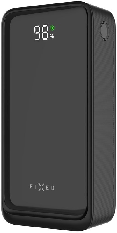 Powerbanka FIXED Zen2 30 s LCD displejem, PD 20W, 30000 mAh - černá