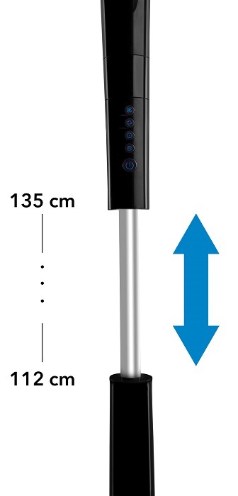Ventilátor stojanový Rohnson R-860 Silent Breezer černý Rohnson R-860 nastavitelná výška