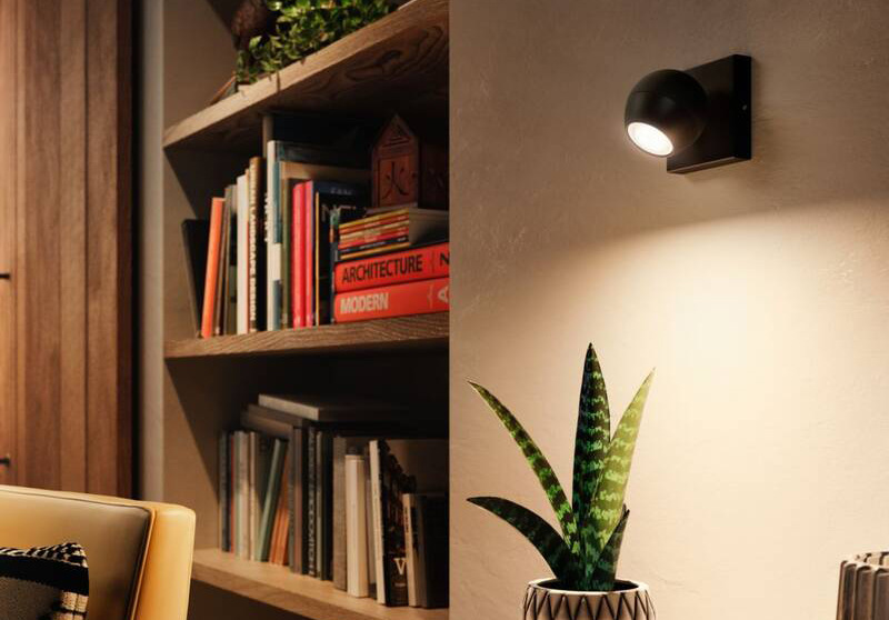 Bodové svítidlo Philips Hue Buckram White Ambiance Spot, bez ovladače černé Bodové svítidlo Philips Hue Buckram White Ambiance Spot, bez ovladače černé