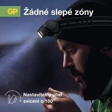 Čelovka GP Xplor PHR19, 1200 lm černá