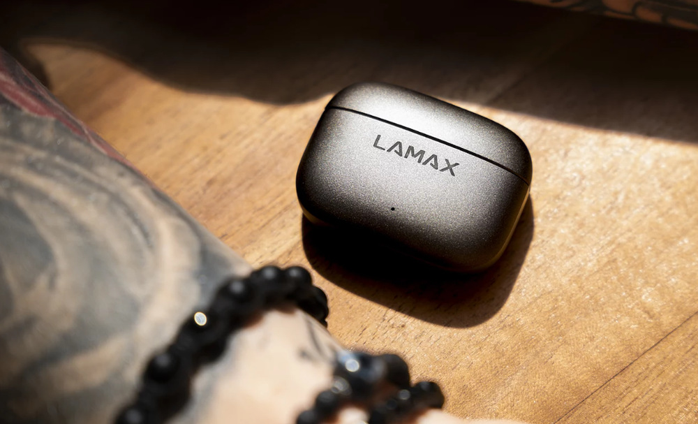 Sluchátka LAMAX SteelClips1, ANC černá Sluchátka LAMAX SteelClips1, ANC černá