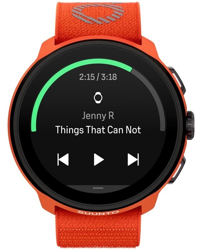 Chytré hodinky Suunto Run s textilním páskem oranžové