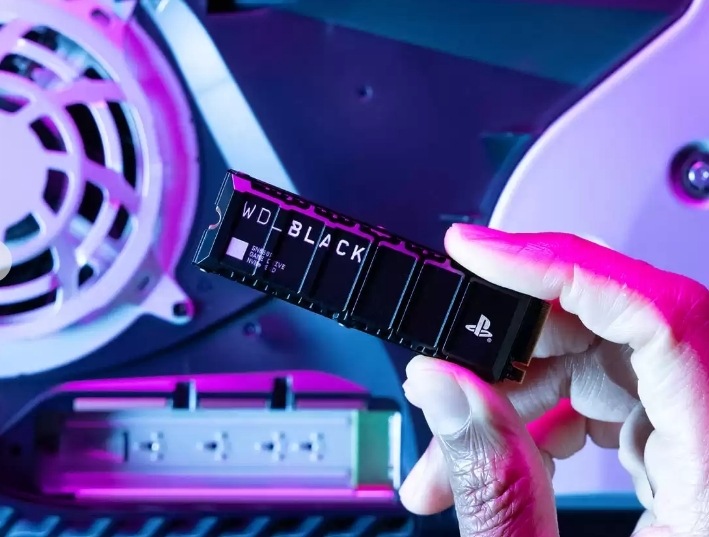 SSD SANDISK WD_Black SN850P 1TB - PS5, PCIe Gen4 Heatsink powered by SANDISK