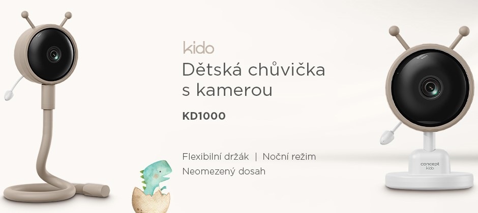 Dětská elektronická chůva Concept KIDO KD1000 béžová