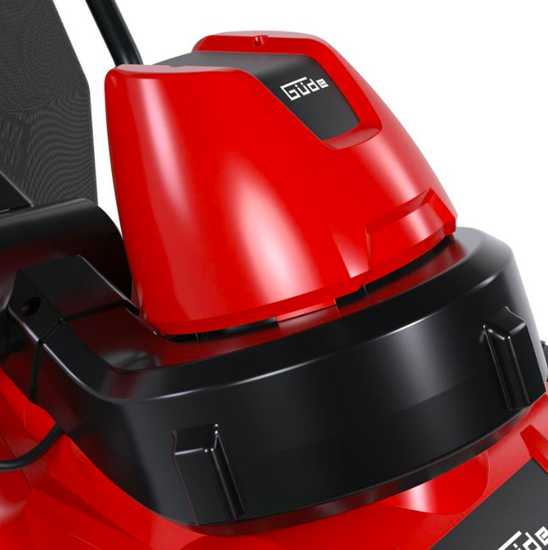 Detail motorové jednotky vysavače listí Güde GFLS 1601 s krytem elektromotoru