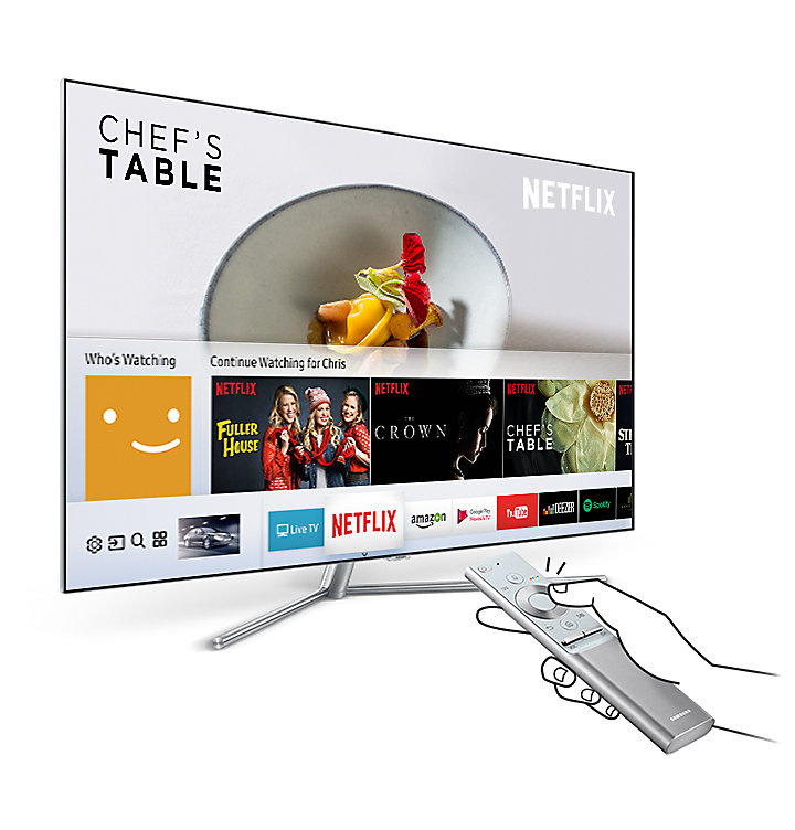 Televize Samsung QE55Q7F stříbrná