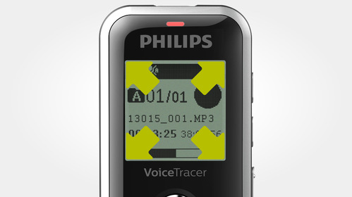 Diktafon Philips DVT1250 černý/stříbrný Diktafon Philips DVT1250 černý/stříbrný