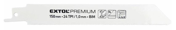 Sada pilových plátků EXTOL 8806204 150x19x0,9mm, Bi-metal, 3ks