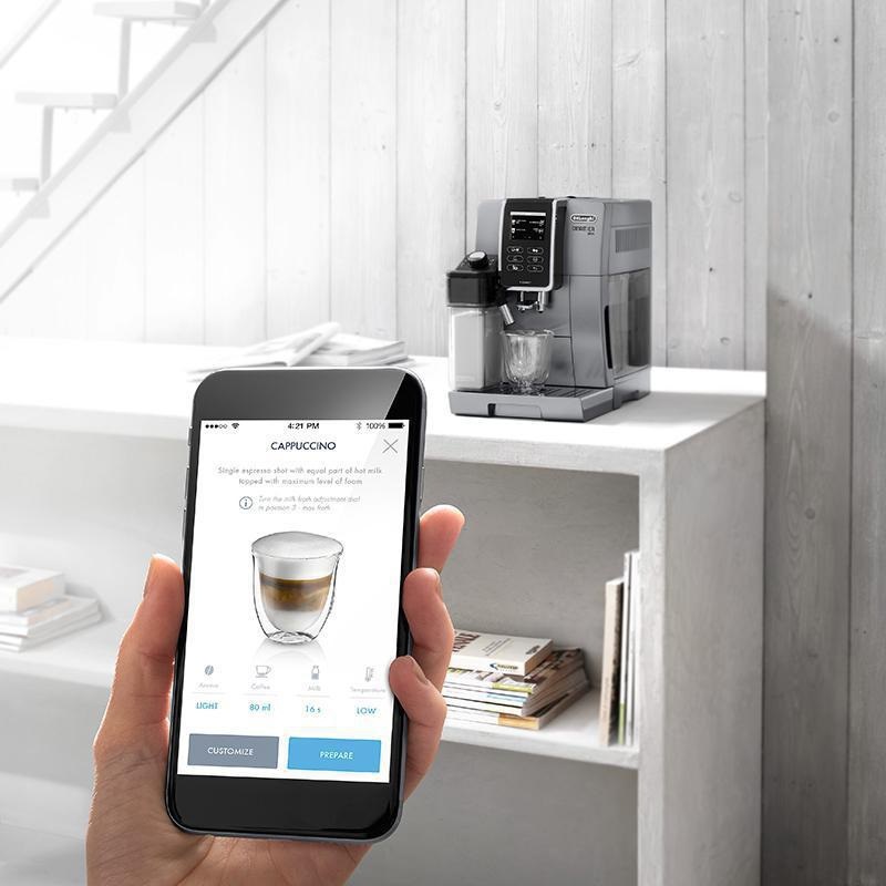 Espresso De'Longhi Dinamica plus ECAM 370.95 S stříbrné