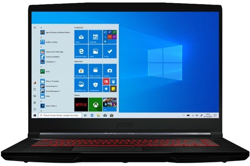 Notebook MSI GF63 Thin 10SC-060CZ černý