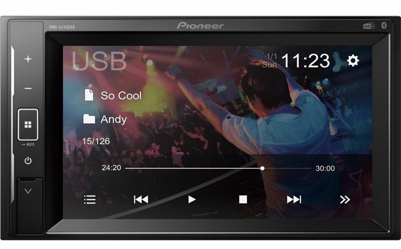 Autorádio Pioneer DMH-A240DAB černé