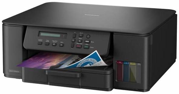 Tiskárna multifunkční Brother DCP-T535DW černá Inkoustová tiskárna Brother DCP-T535DW při barevném tisku dokumentů formátu A4