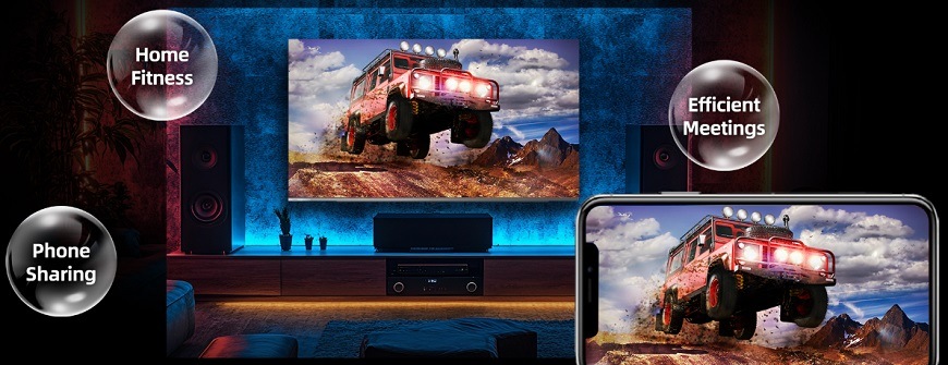 Televize CHiQ L32QST Detail technologie Chromecast na televizoru ChiQ