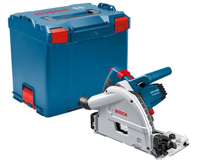 Ponorná pila Bosch Professional GKT 55 GCE obsahuje vodící desku 310 × 240 mm