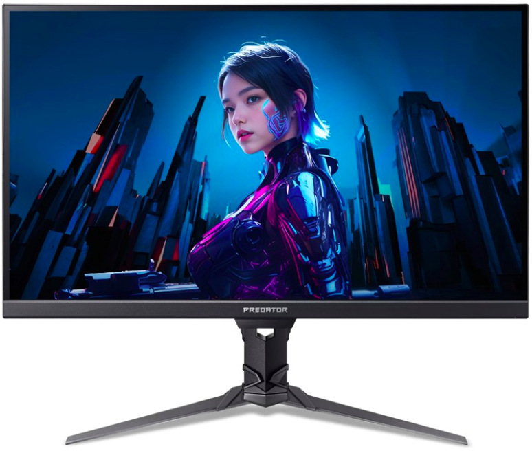 Herní monitor Acer Predator XB273U F5 27" v černém provedení s plochým IPS displejem na nastavitelném stojanu