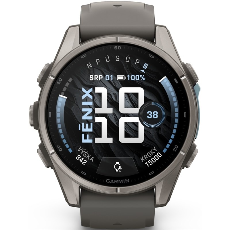 Chytré hodinky Garmin fénix 9 - 43 mm - šedé