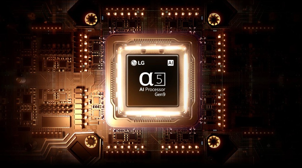 AI procesor α7 v televizi LG 43LB6500 pro zpracování obrazu a zvuku