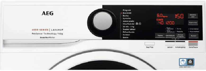 Pračka AEG ProSense™ L6SE26IWC bílá Pračka AEG ProSense™ L6SE26IWC bílá