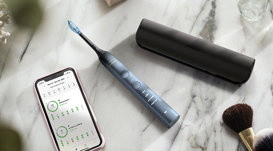 Zubní kartáček Philips Sonicare DiamondClean HX9911/88 černý/modrý Zubní kartáček Philips Sonicare DiamondClean HX9911/88 černý/modrý