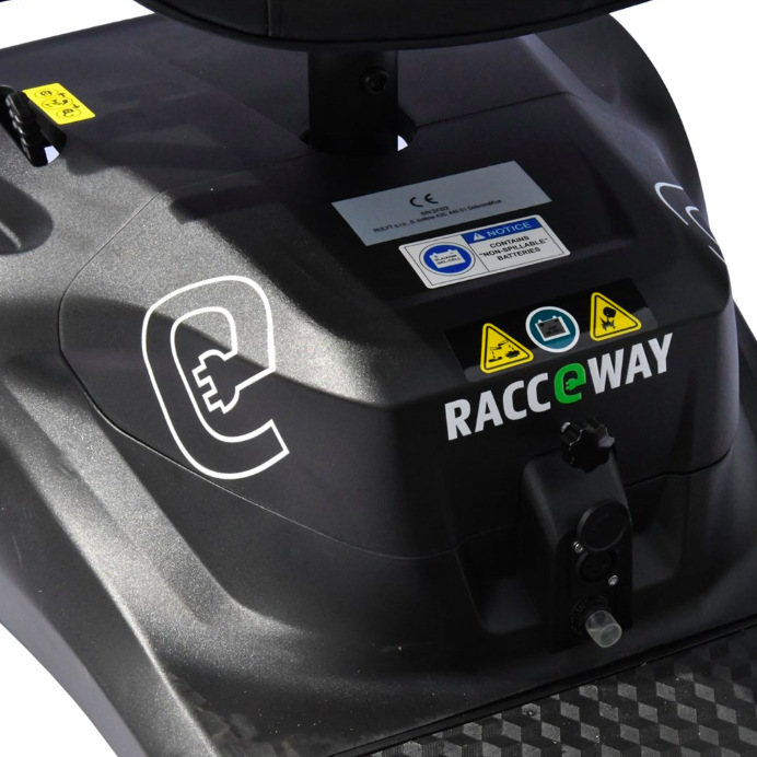 Elektrický vozík RACCEWAY SOLID vínový Elektrický čtyřkolový vozík RACCEWAY® SOLID, vínový