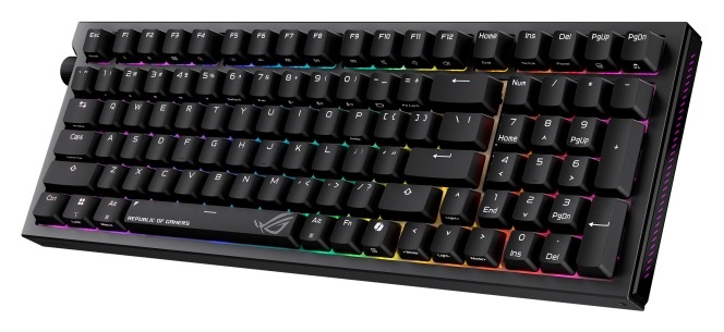 Klávesnice Asus ROG Strix Morph 96 WL s RGB podsvícením a 96% layoutem