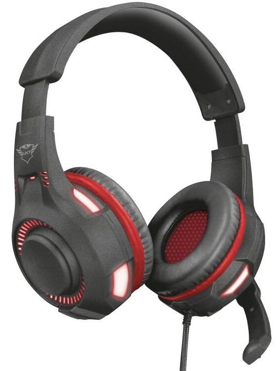 Headset Trust GXT 407 Ravu Illuminated černý
