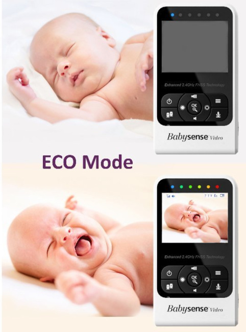 Sada Babysense Bundle monitor dechu + dětská chůvička bílá Babysense Bundle dětská chůvička