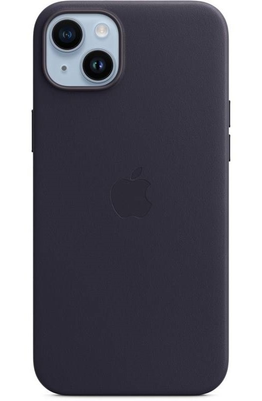 Kryt na mobil Apple Leather Case s MagSafe pro iPhone 14 Plus - inkoustově fialový