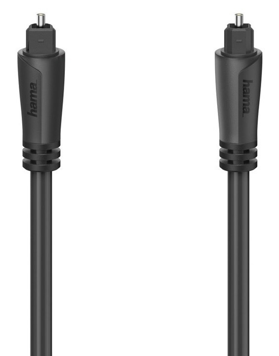 Kabel Hama Toslink, optický, 3m černý