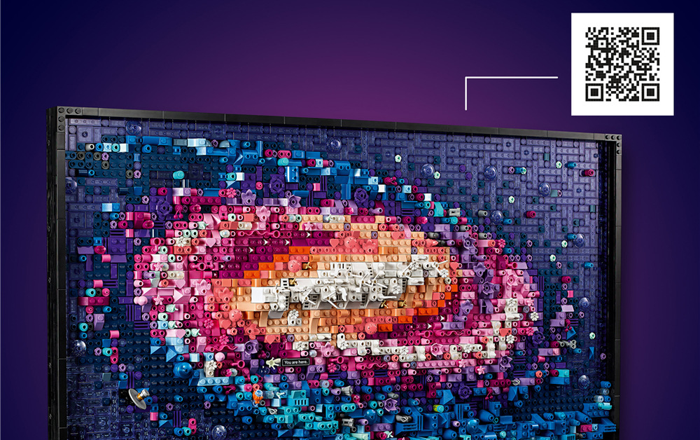 Stavění kostek LEGO můžete doplnit soundtrackem s informacemi o Mléčné dráze a zajímavostech z astronomie