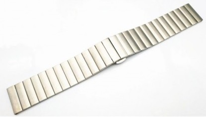 Řemínek WG na Apple Watch, kovový rovný + adapter 42/44/45/49 mm stříbrný Náhradní řemínek kovový rovný iWatch+ adapter 42/44mm (Stříbrný)