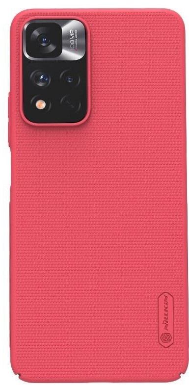 Kryt na mobil Nillkin Super Frosted na Xiaomi Redmi Note 11 5G/Poco M4 Pro červený