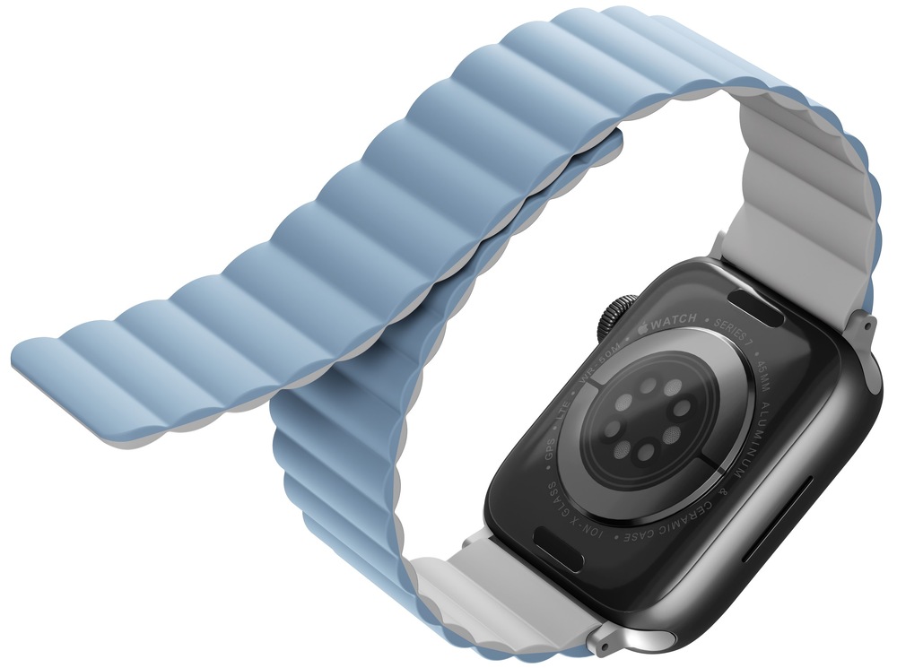 Řemínek Uniq Revix Reversible na Apple Watch 38/40/41mm bílý/modrý Řemínek Uniq Revix Reversible na Apple Watch 38/40/41mm bílý/modrý