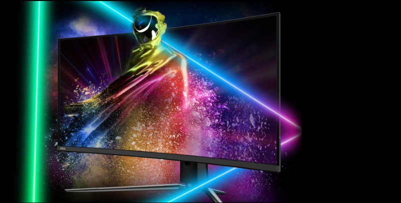 Herní monitor MSI MAG 341CQP QD-OLED černý