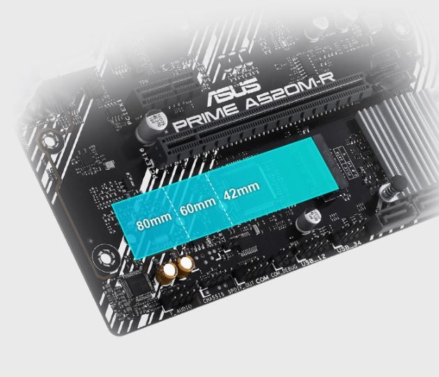 Základní deska Asus PRIME A520M-R Konektivita a rozšíření desky Asus PRIME A520M-R