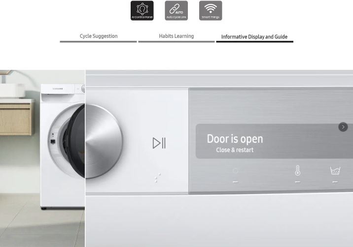 Pračka se sušičkou Samsung WD10T734DBH/S7 bílá Pračka se sušičkou Samsung WD10T734DBH/S7 bílá