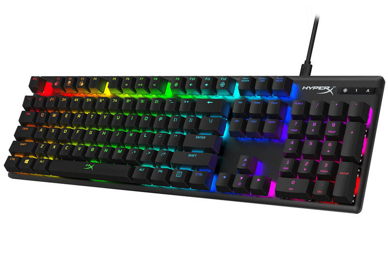 Klávesnice HyperX Alloy Origins Blue Switch, US černá HyperX Alloy Origins