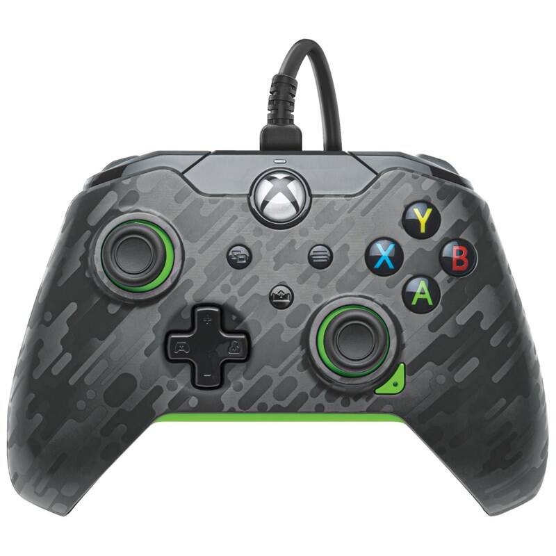 PDP Wired Controller pro Xbox Series X|S / Xbox One / PC - Neon Carbon (049-012-CMGG), černá/šedá