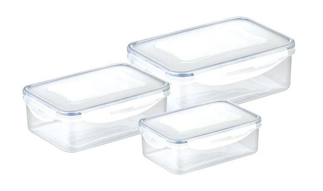 Sada dóz Tescoma FRESHBOX 3 ks, 1.0, 1.5 , 2.5 l, obdélníková